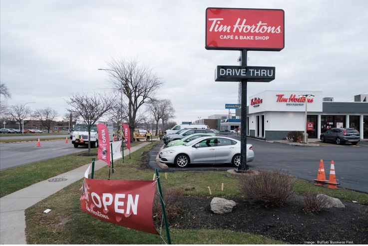 A look outside an existing Tim Hortons on Sheridan Drive.